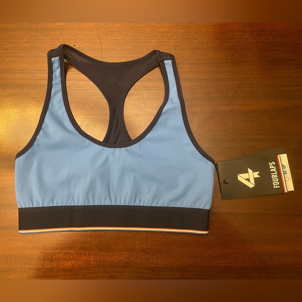 Fourlaps Circuit Sports Bra Cornflower Navy